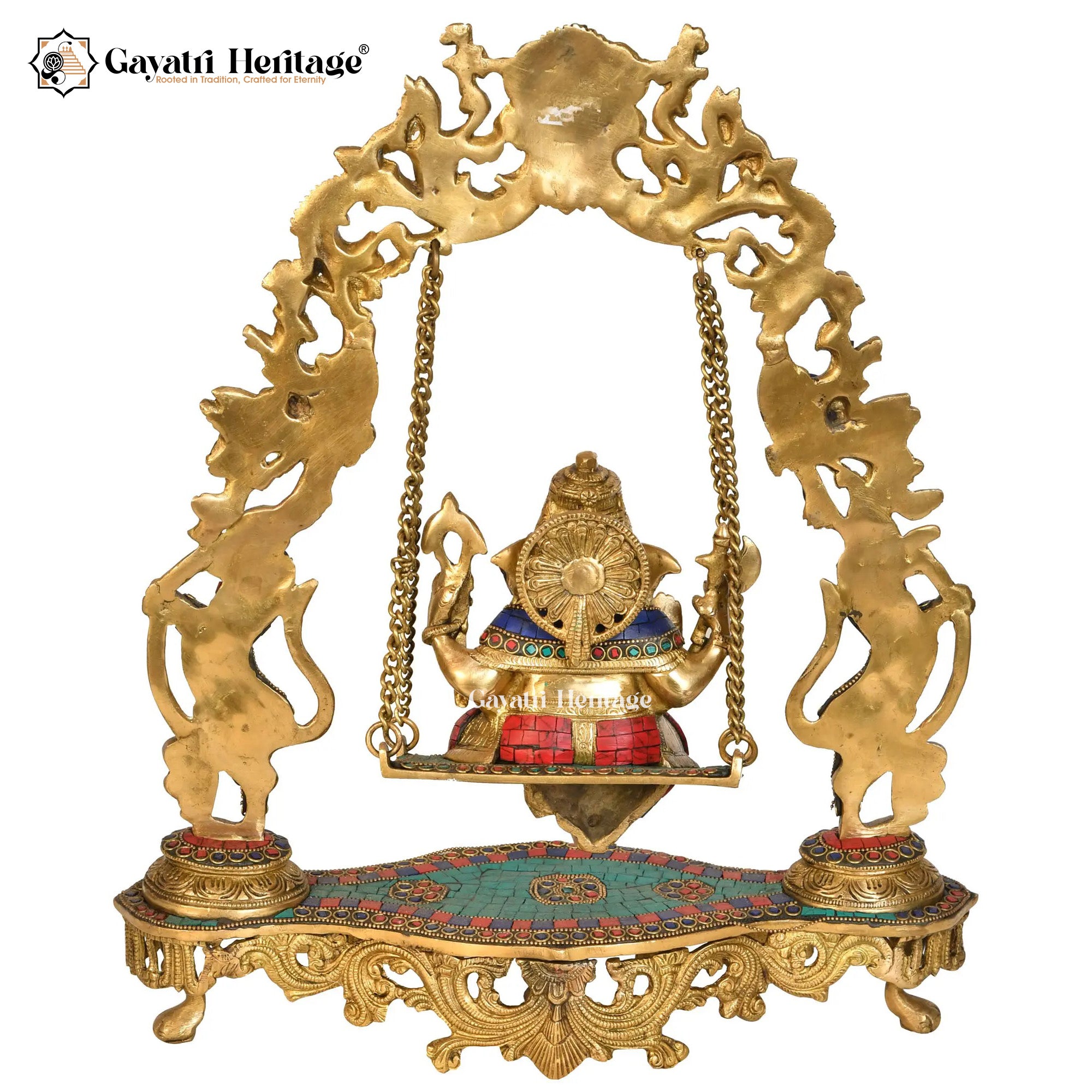 Brass Ganesha Jhula – Divine Swing for Prosperity and Joy