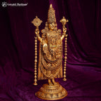 Brass Tirupati Balaji Statue (Venkateshvara) – Divine Grace & Majesty | Gayatri Heritage