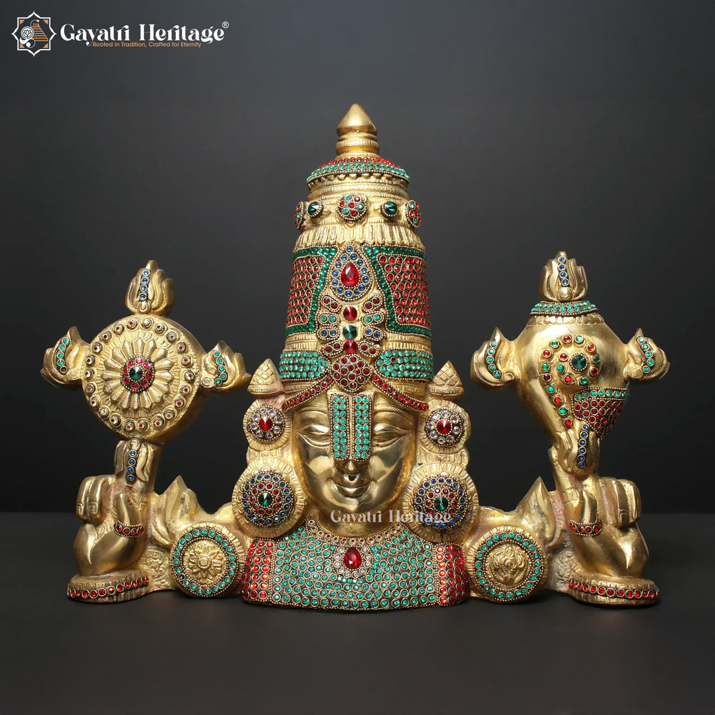 Brass Venkateshwara Idol – Divine Lord of Prosperity and Blessings