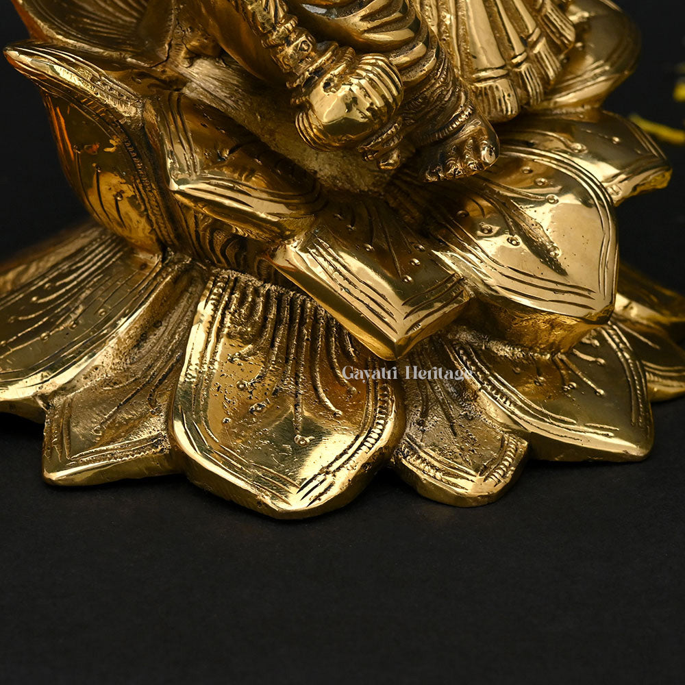 Brass Gayatri Devi Idol – Divine Goddess of Wisdom | Gayatri Heritage