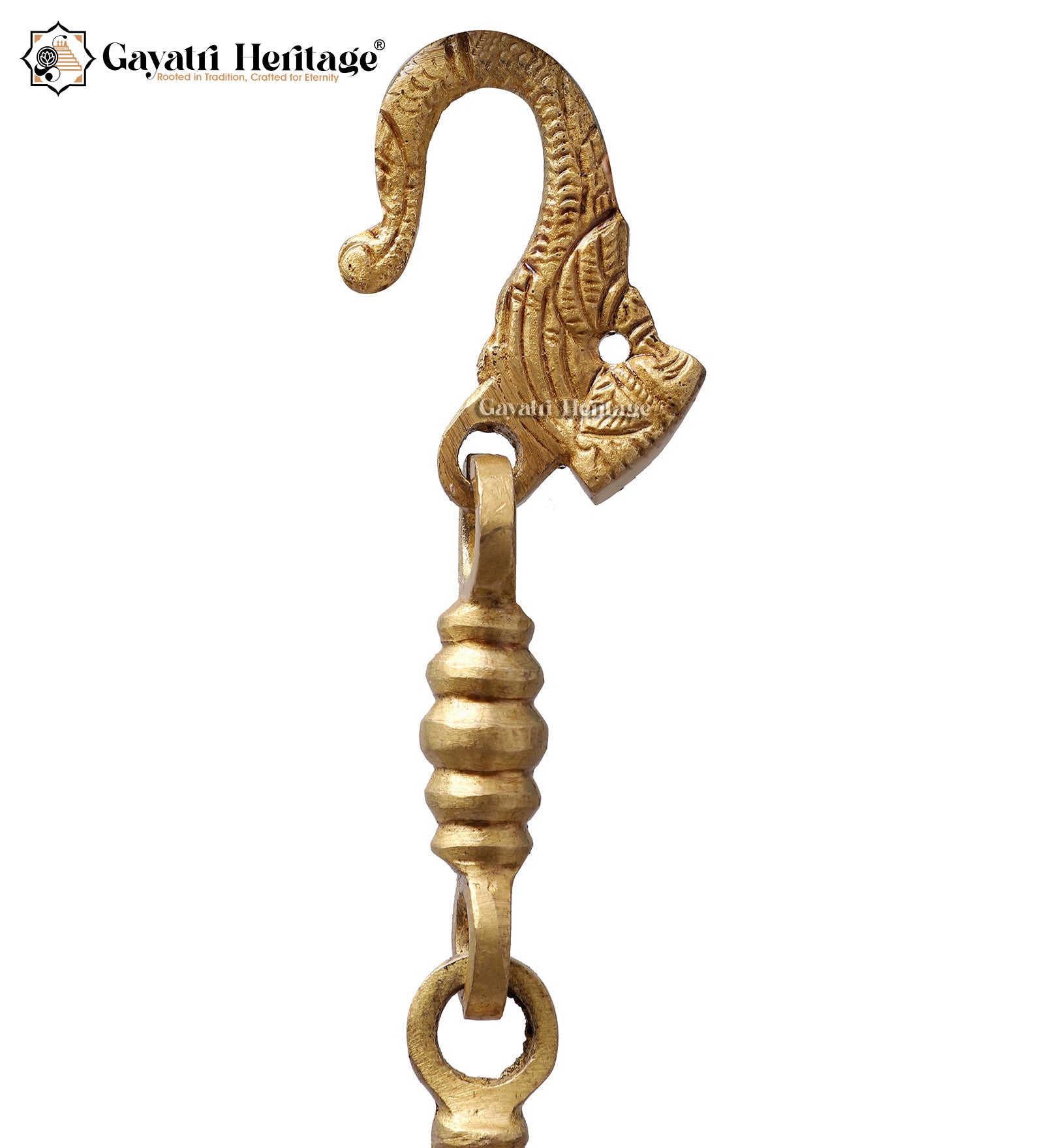 Brass Sparrow with Chain – Elegant Hanging Decor | Gayatri Heritage