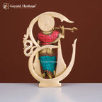 Brass Krishna Statue – Divine Om Design on Back