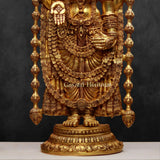 Divine brass Balaji murti with antique finish