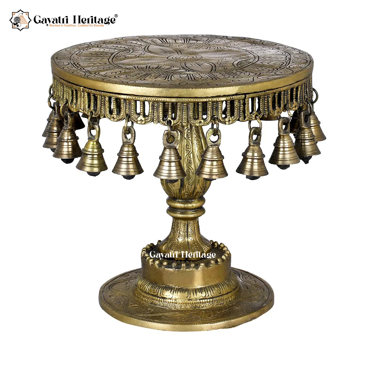 Brass Ritual Chowki – Sacred Puja & Ceremony Decor