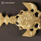 Brass Peacock Pooja Spoon – Elegant Ritual Utility | Gayatri Heritage