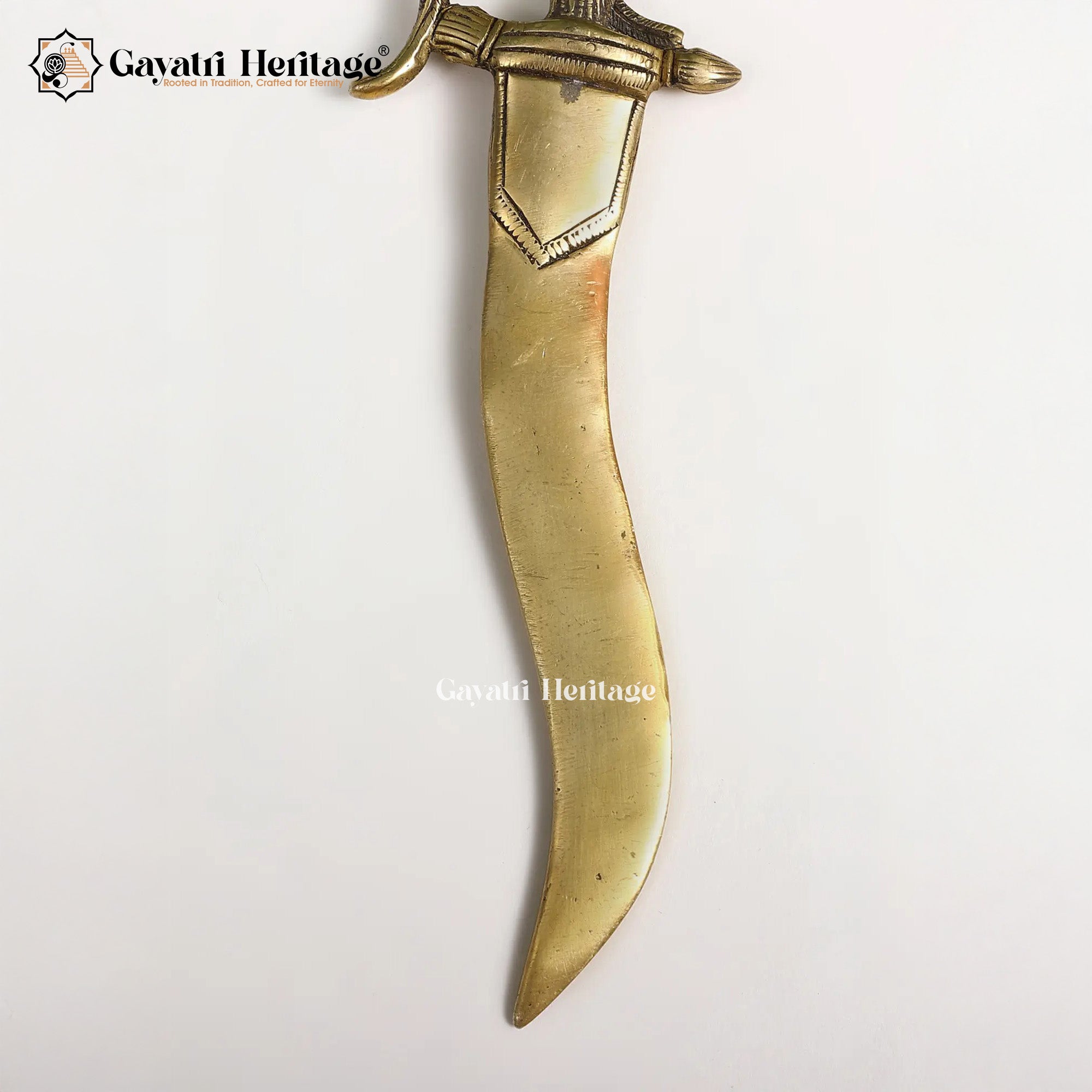 Brass Decorative Katar – Traditional Dagger for Home Decor | Gayatri Heritage