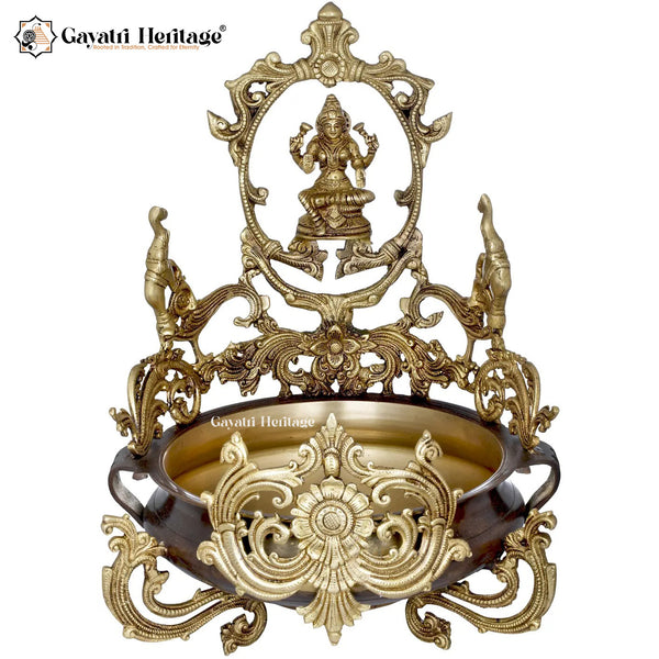 Brass Lakshmi Urli Bowl – Auspicious Decor for Festive Vibes | Gayatri Heritage