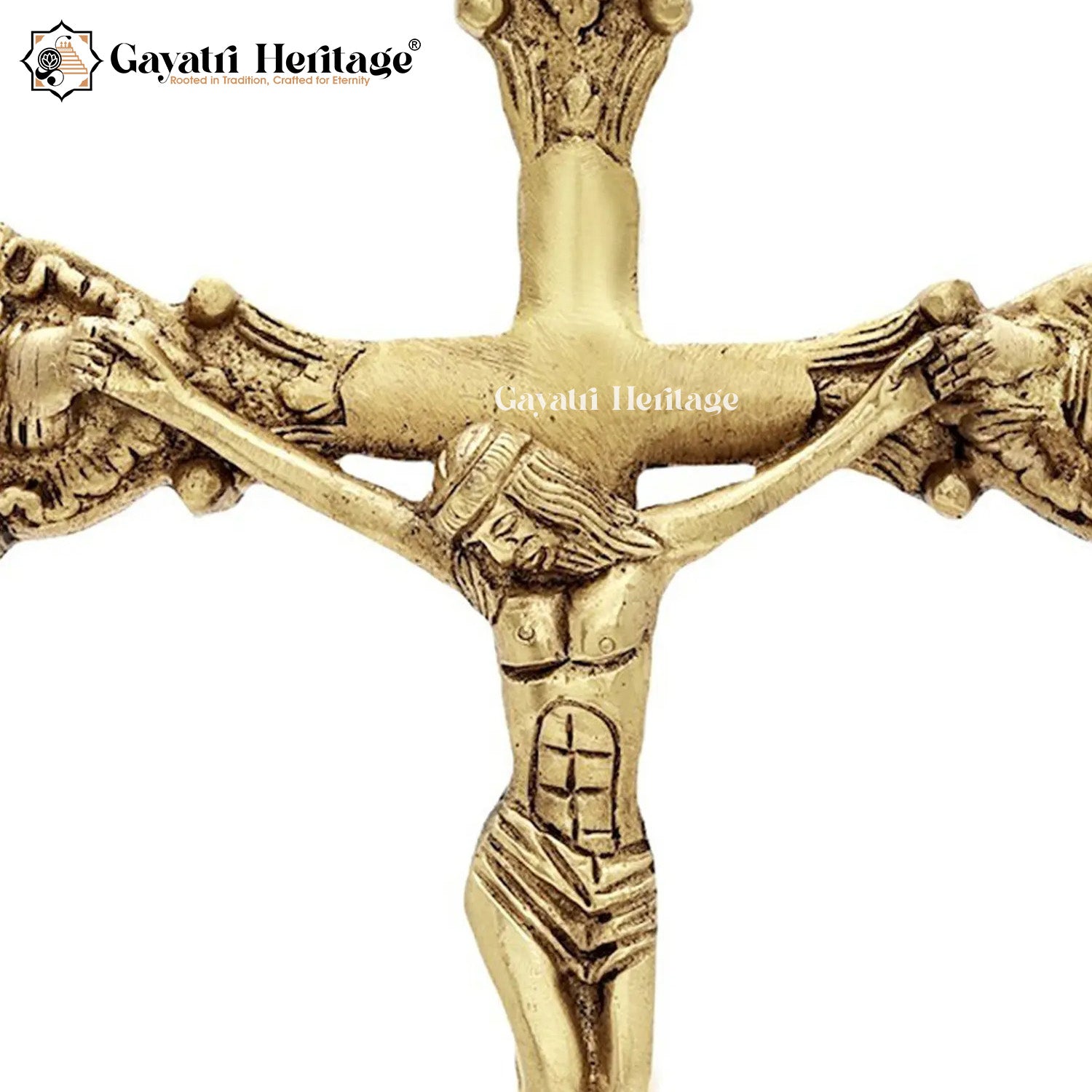 Brass Jesus Christ Statue – Divine Christian Home Decor | Gayatri Heritage