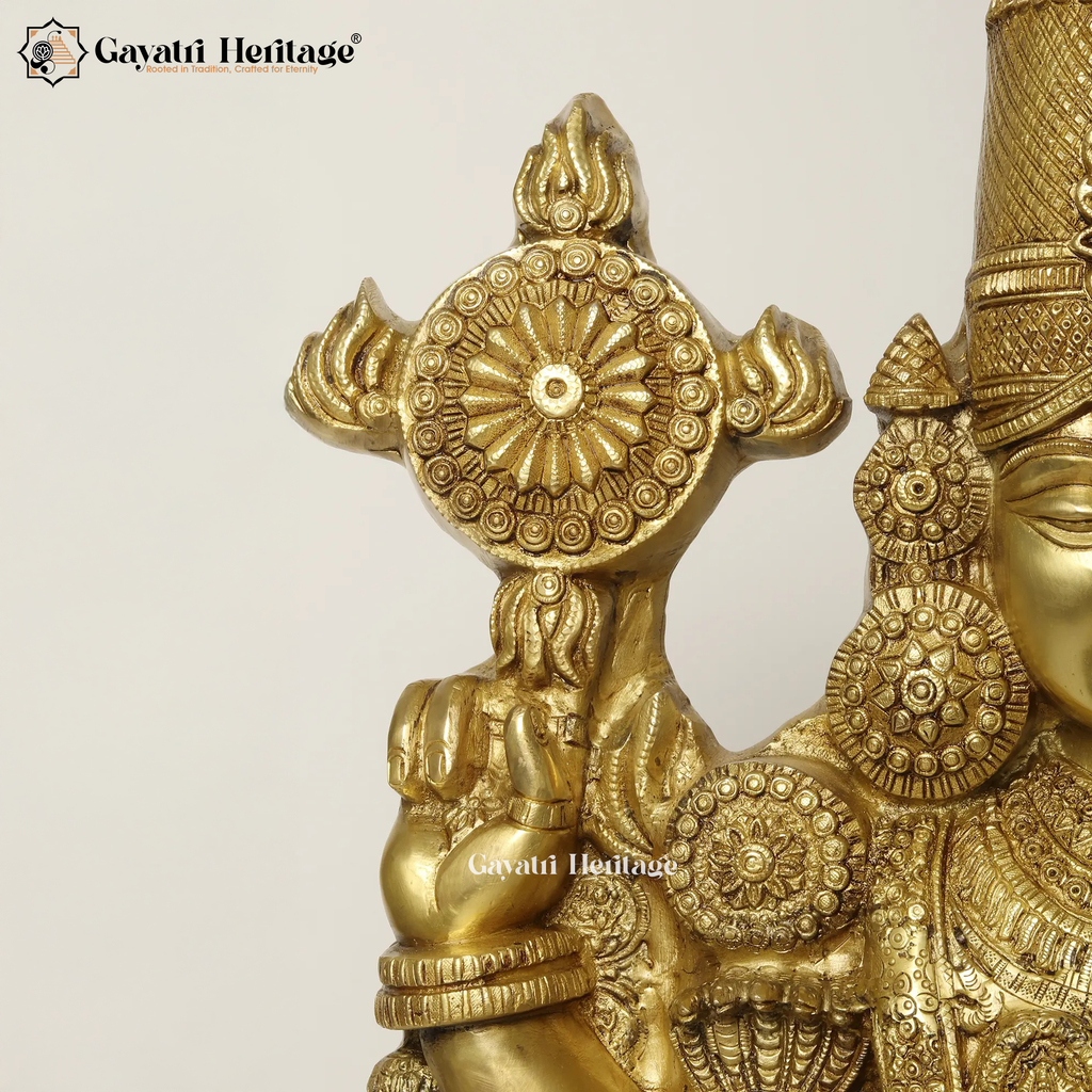 Brass Venkateshwara Statue – Divine Lord Tirupati Idol