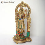 Brass Lord Vishnu Statue – Sacred Vishnu Idol for Puja | Gayatri Heritage
