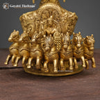 Brass Surya Rath – Divine Sun Chariot Sculpture