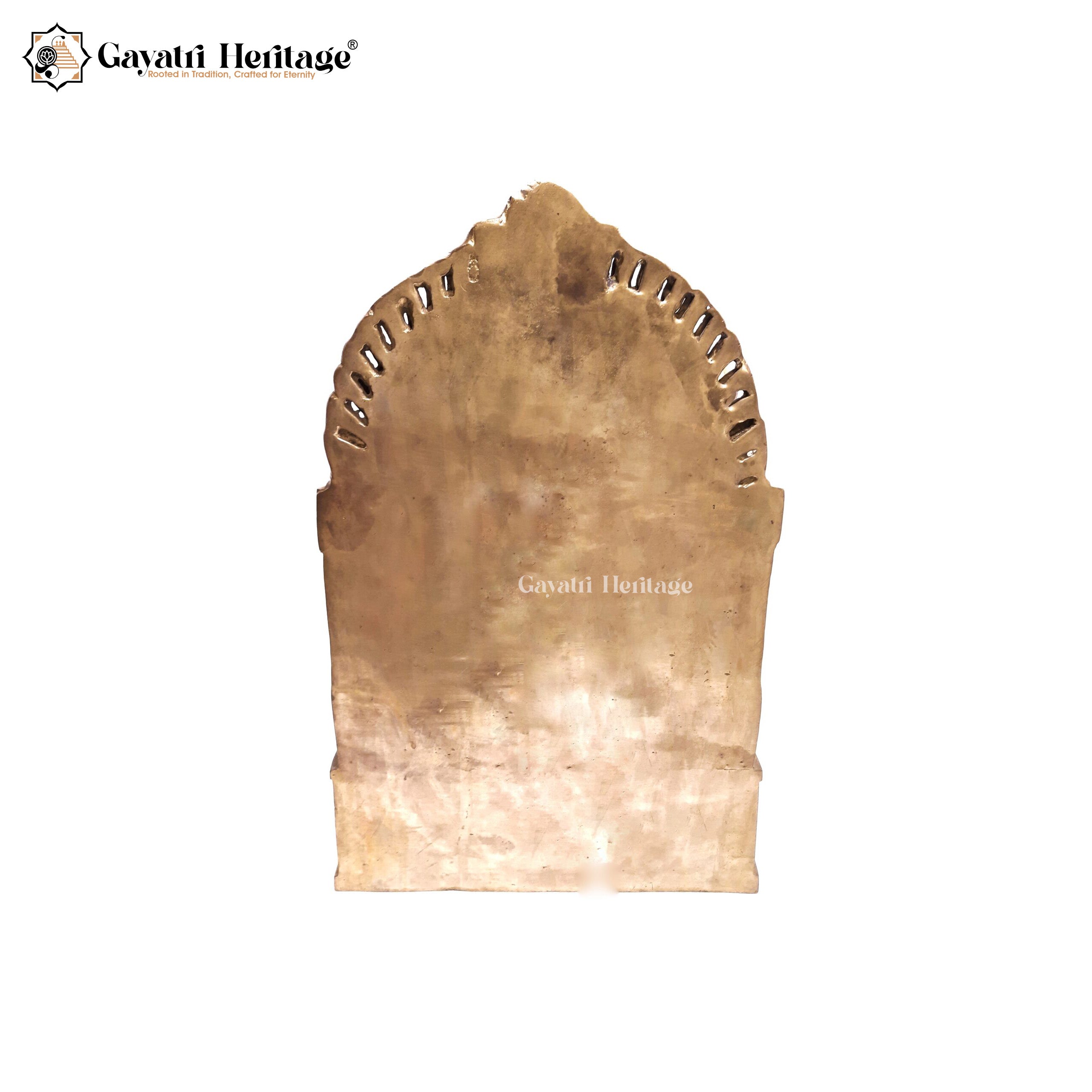 Brass Vinayagar with Backside Frame – Divine Home Decor | Gayatri Heritage