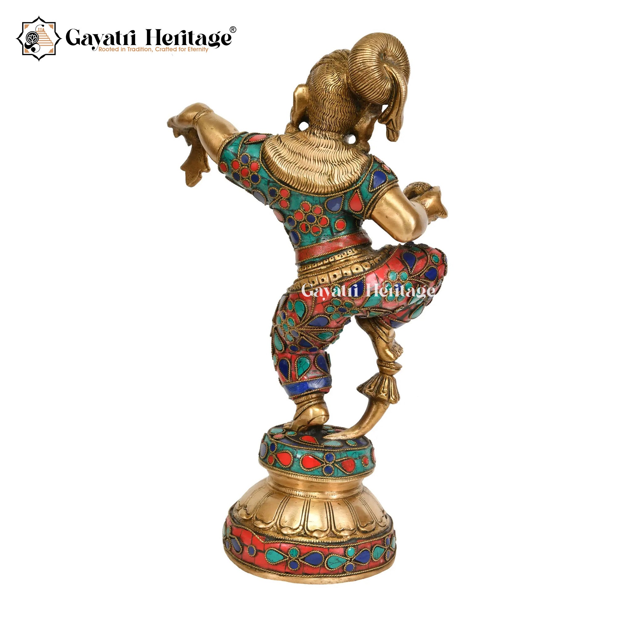 Brass Dancing Bal Gopal Idol – Joyful Krishna Statue for Home Decor | Gayatri Heritage