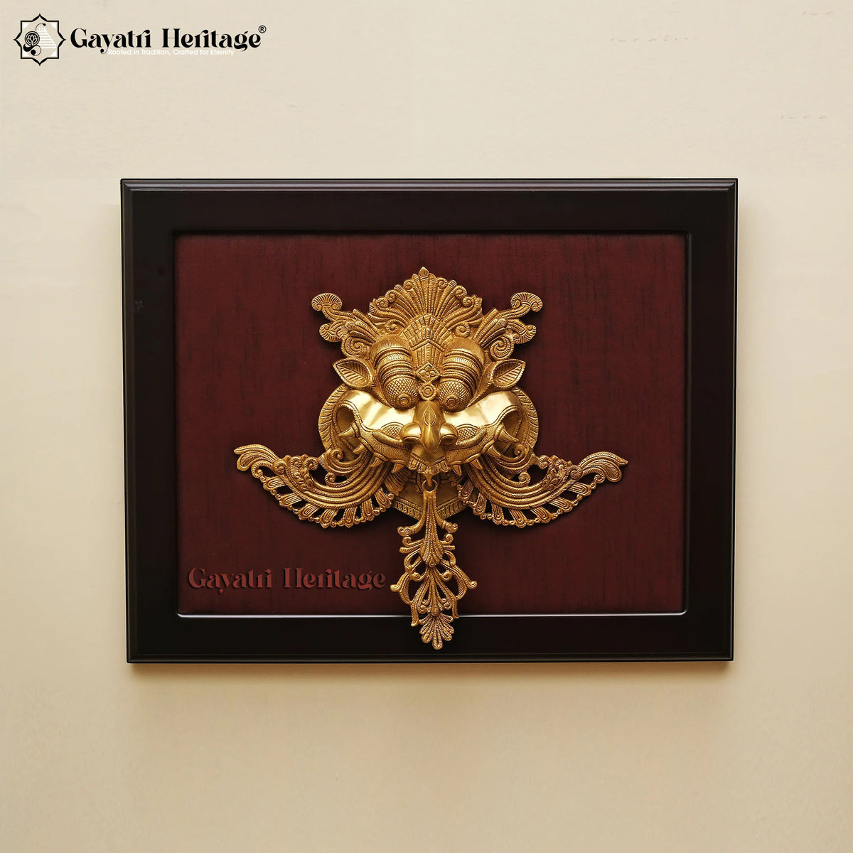 Brass Kirtimukha Wall Hanging – Majestic Guardian Décor | Gayatri Heritage