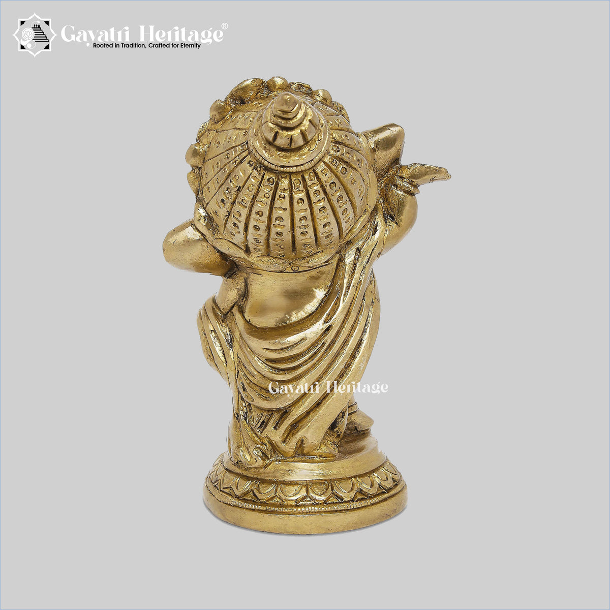 Brass Dancing Baby Ganesha – Playful Divine Idol | Gayatri Heritage