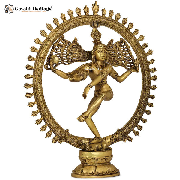 Brass Nataraj Sculpture – Divine Dance of Lord Shiva