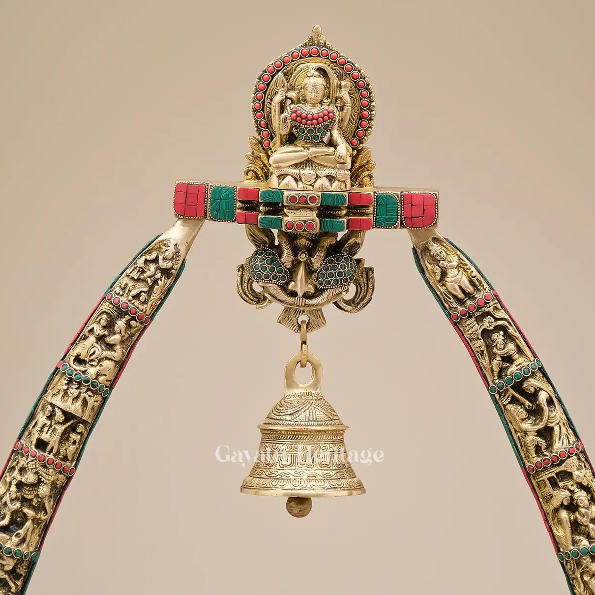 Brass Arch with Base – Elegant Decorative Sculpture