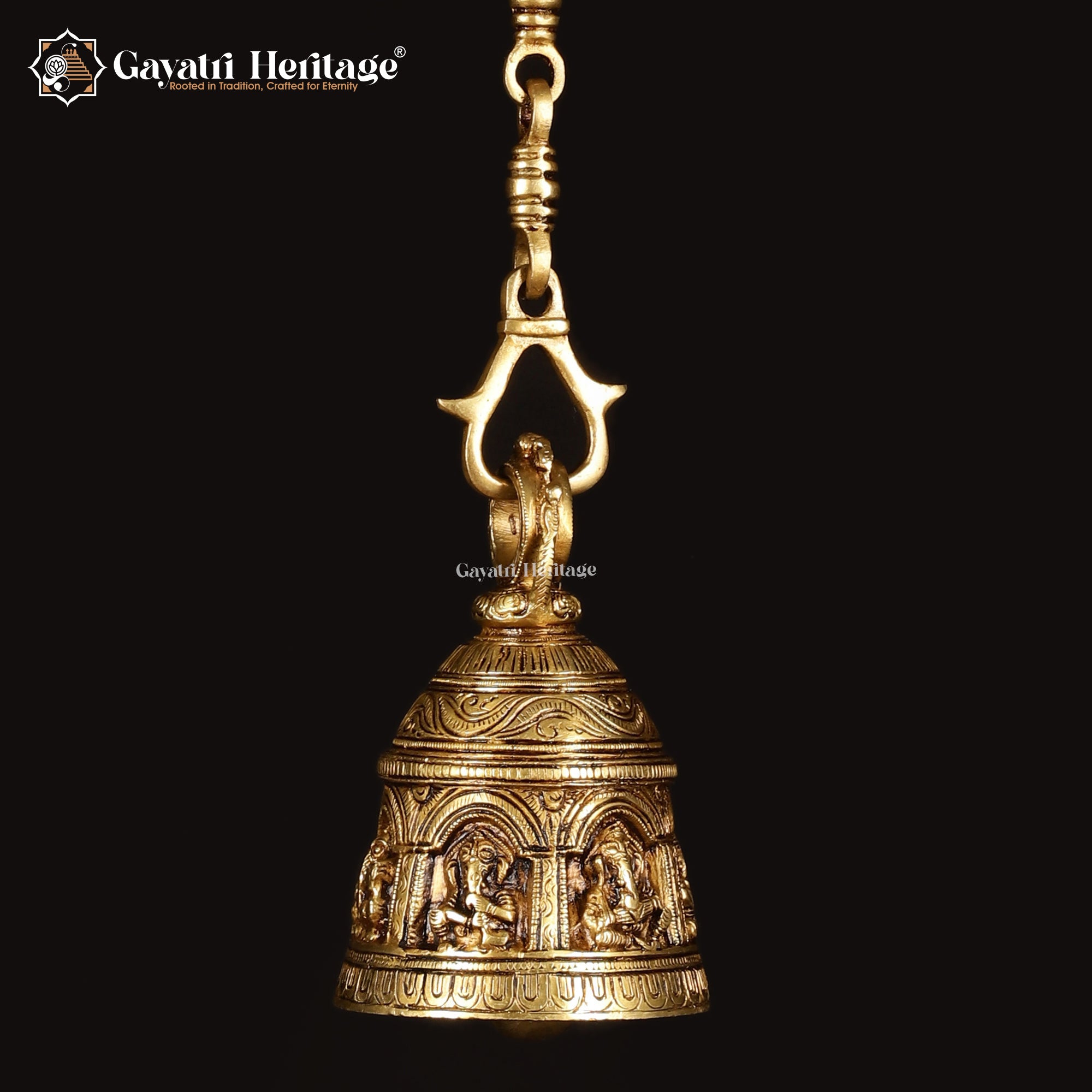 Brass Musical Vinayagar Bell – Ganesha Decorative Décor | Gayatri Heritage