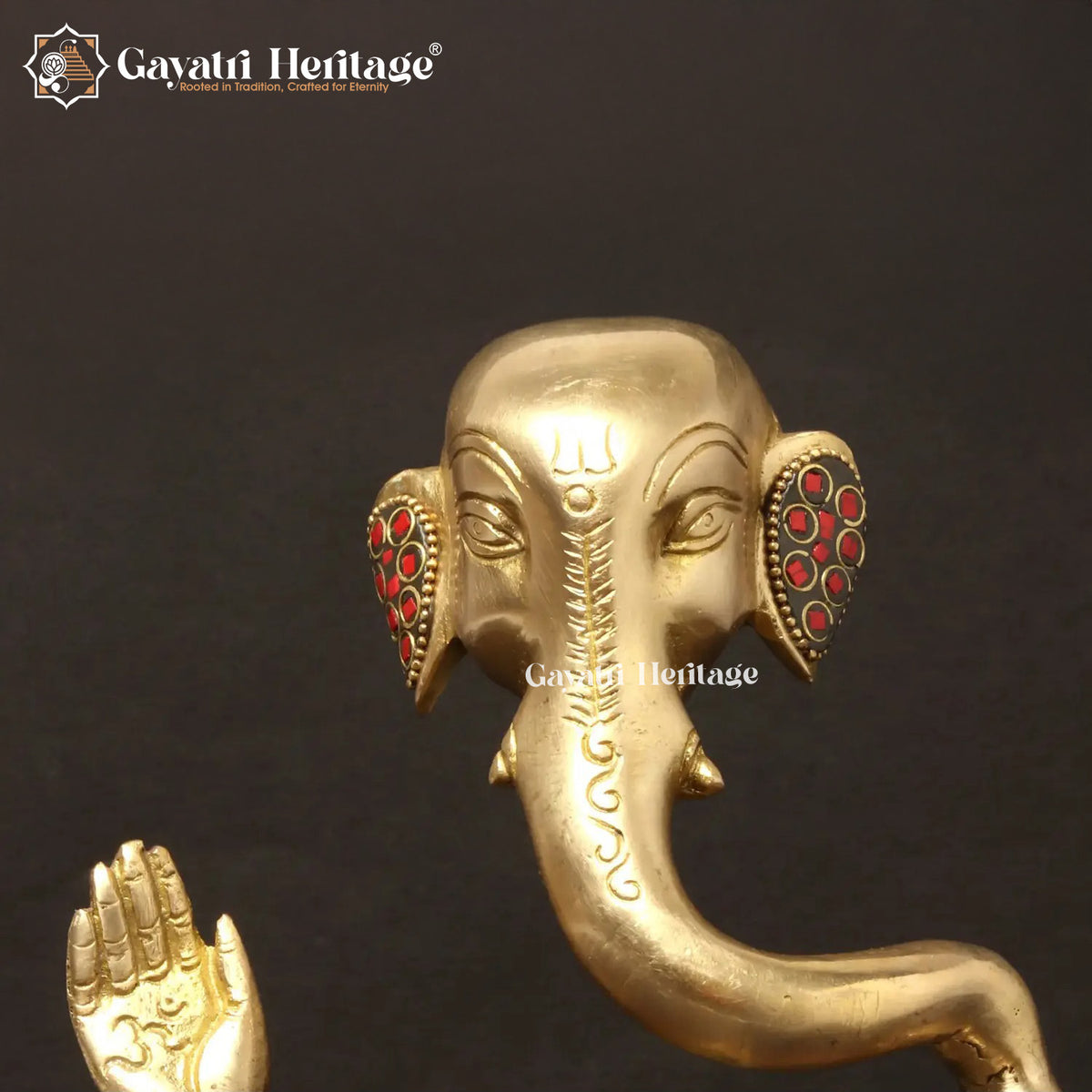 Brass Hawai Ganesha – Unique Windy Style Idol | Gayatri Heritage