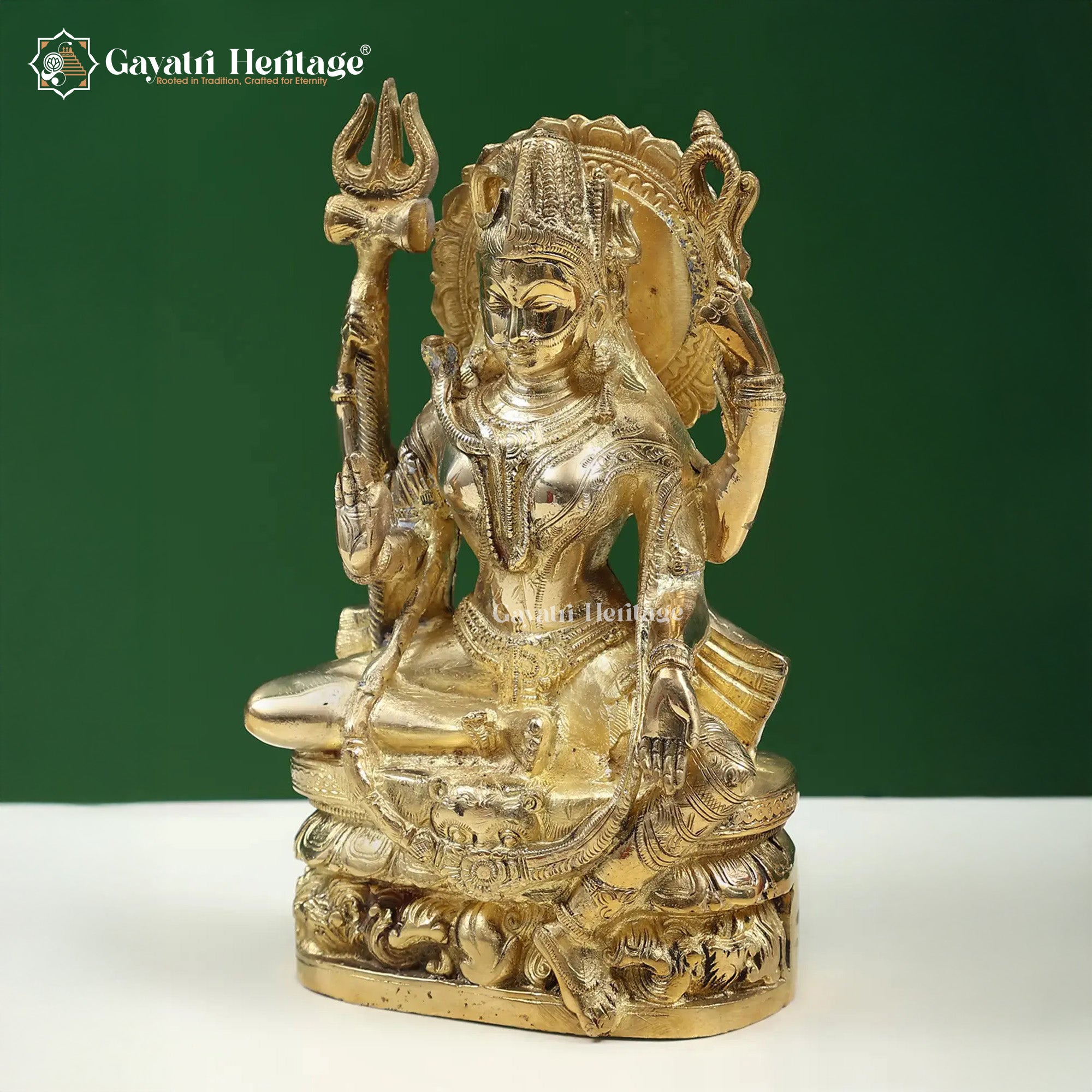 Brass Ardhanarishwar Statue – Divine Fusion Idol | Gayatri Heritage