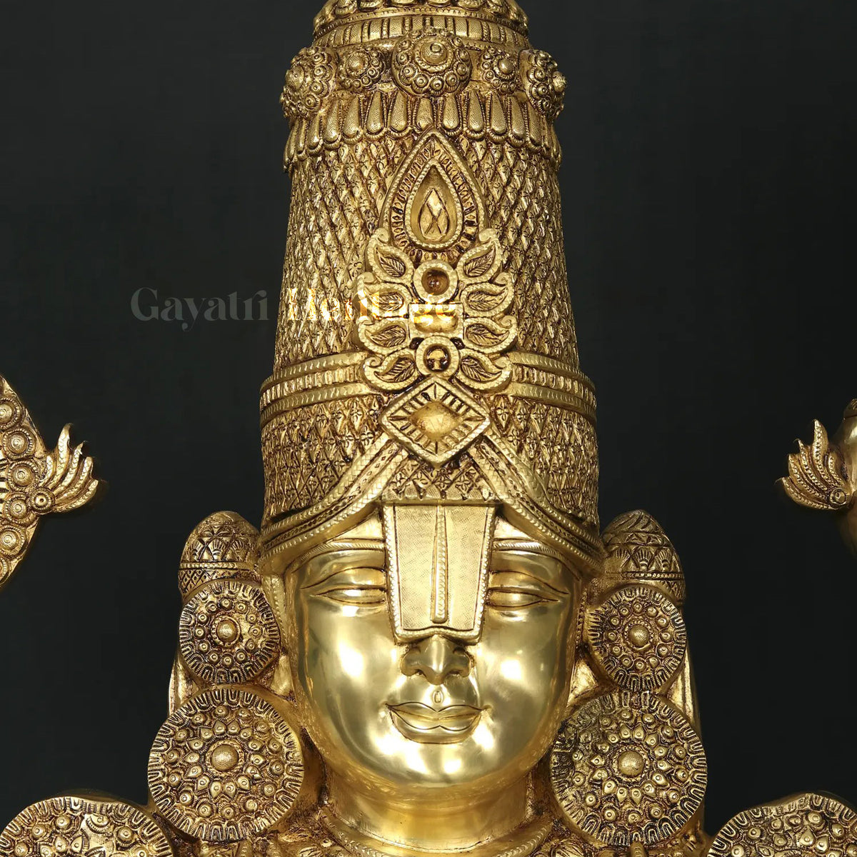 Brass Tirupati Balaji (Venkateshvara) Statue – Divine Blessing in Brass | Gayatri Heritage