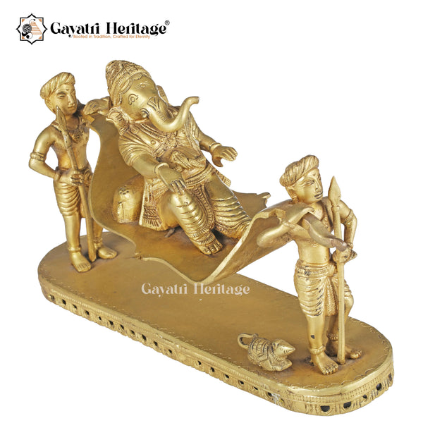 Brass Palki Ganesh – Traditional Ganesha Design | Gayatri Heritage