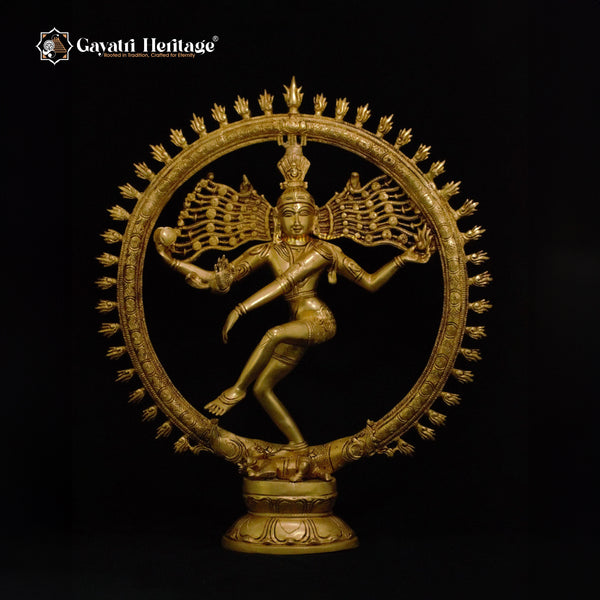 Brass Natrajan Statue – Iconic Dancing Shiva | Gayatri Heritage