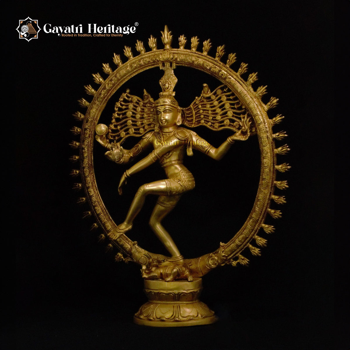 Brass Natrajan Statue – Iconic Dancing Shiva | Gayatri Heritage