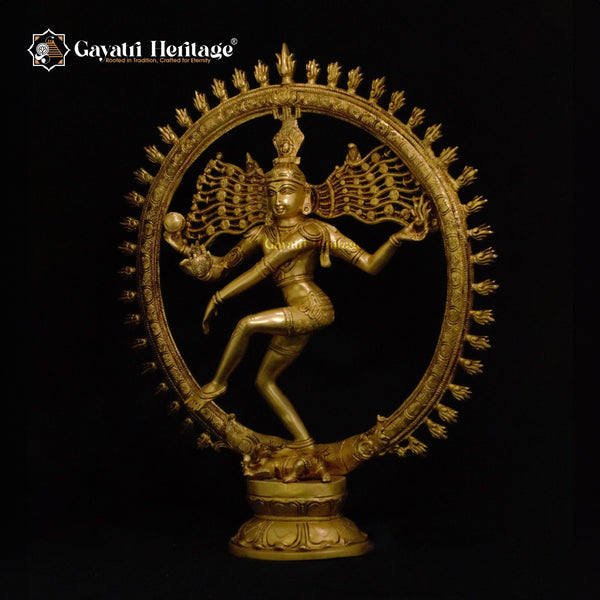 Brass Natrajan Statue – Iconic Dancing Shiva | Gayatri Heritage