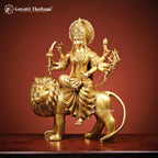 Brass Durga Mata Statue – Divine Power and Protection | Gayatri Heritage