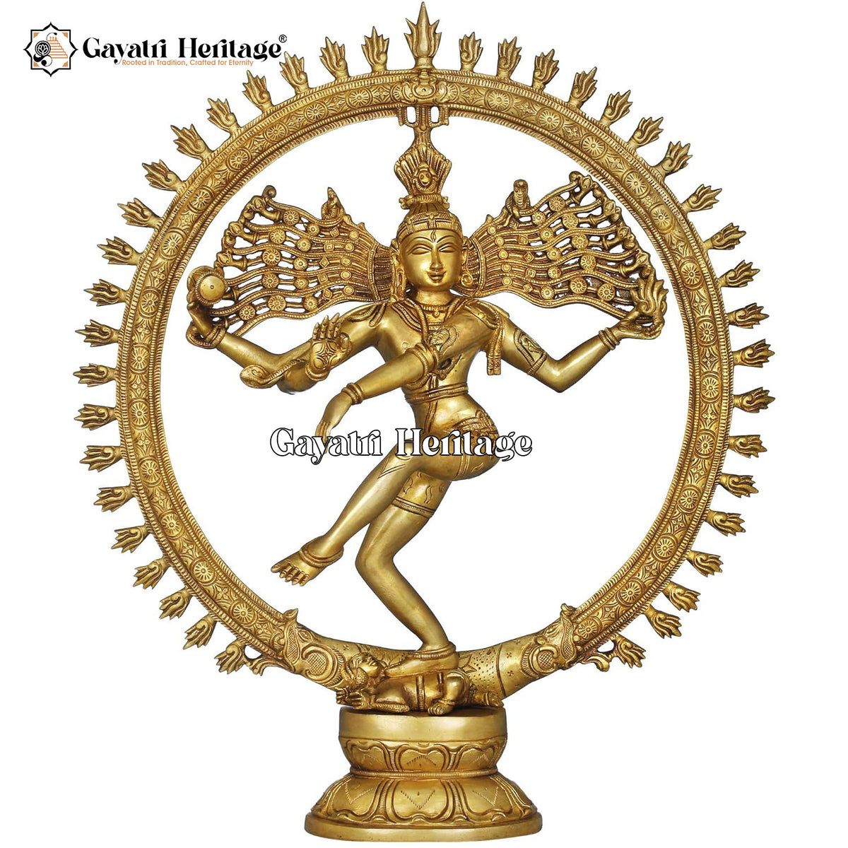 Brass Natrajan Statue – Iconic Dancing Shiva | Gayatri Heritage