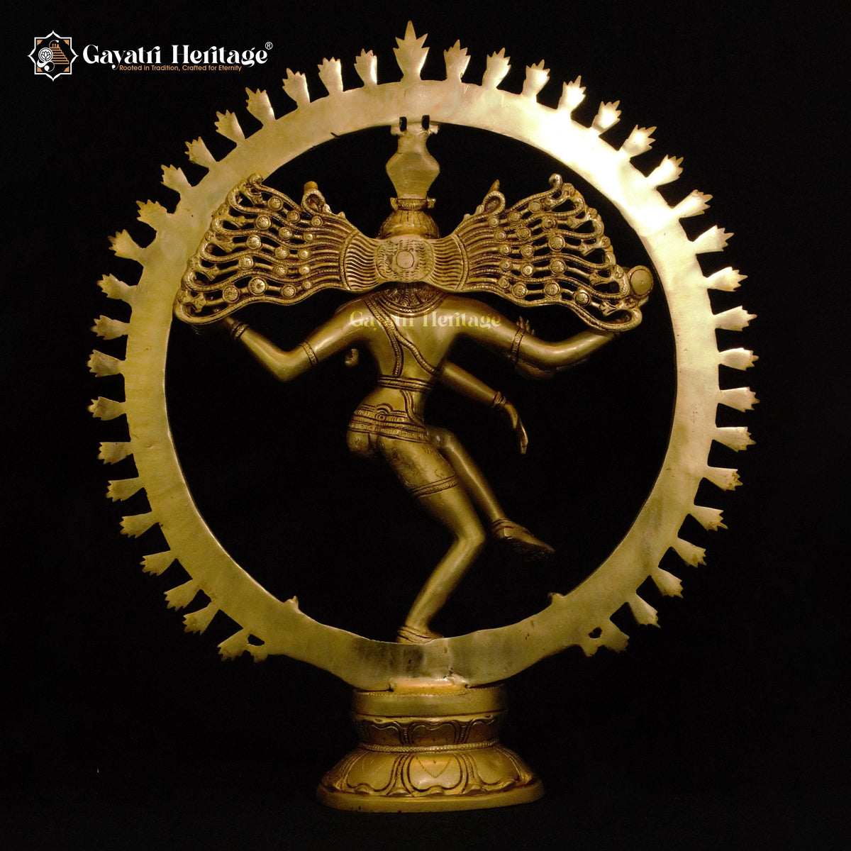 Brass Natrajan Statue – Iconic Dancing Shiva | Gayatri Heritage