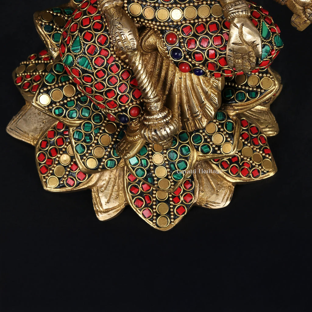 Brass Gayatri Devi Idol – Divine Wisdom and Knowledge | Gayatri Heritage