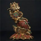 Brass Gayatri Devi Idol – Divine Wisdom and Knowledge | Gayatri Heritage