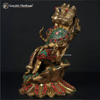 Brass Gayatri Devi Idol – Divine Wisdom and Knowledge | Gayatri Heritage