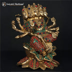 Brass Gayatri Devi Idol – Divine Wisdom and Knowledge | Gayatri Heritage