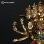 Brass Gayatri Devi Idol – Divine Wisdom and Knowledge | Gayatri Heritage