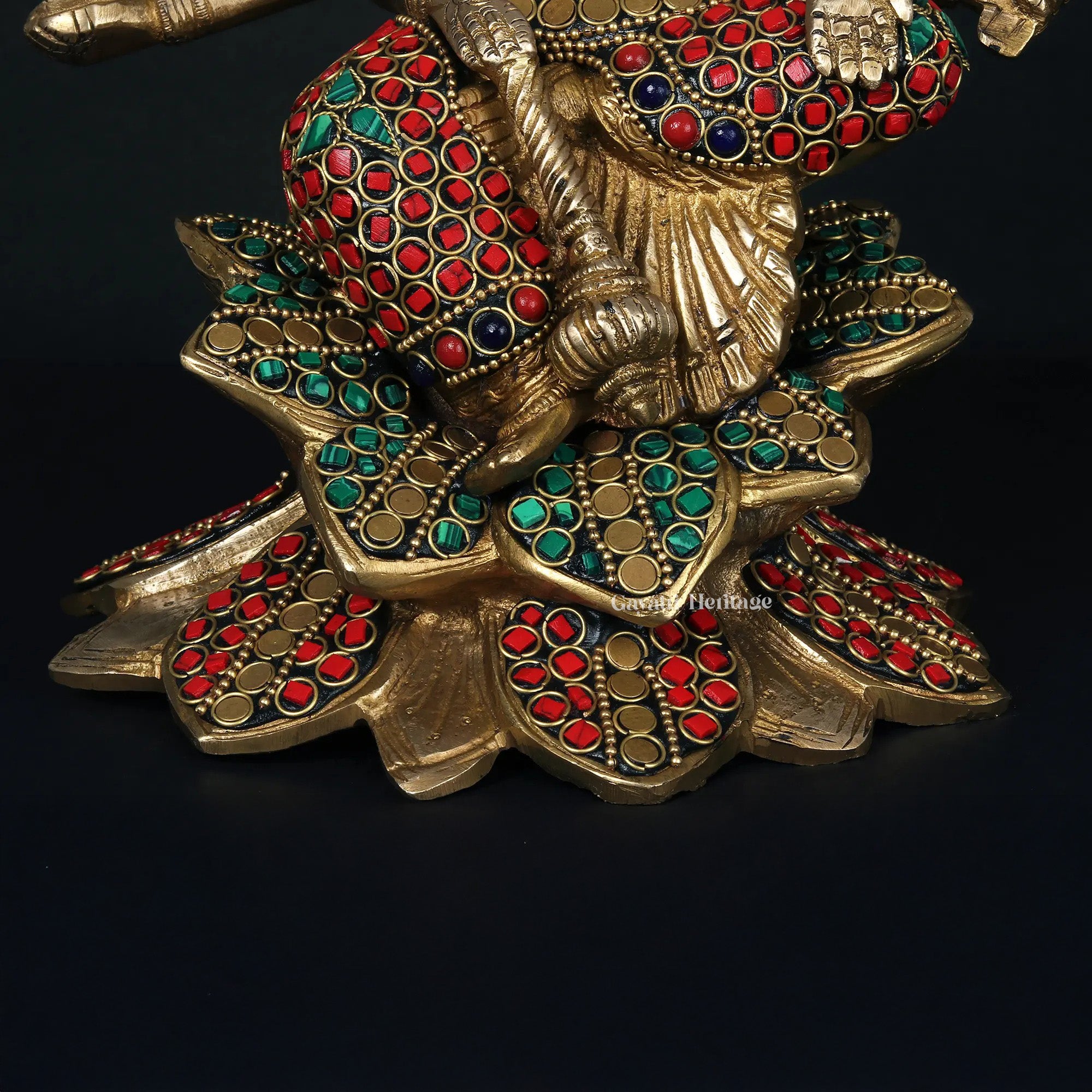 Brass Gayatri Devi Idol – Divine Wisdom and Knowledge | Gayatri Heritage