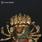 Brass Gayatri Devi Idol – Divine Wisdom and Knowledge | Gayatri Heritage