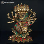 Brass Gayatri Devi Idol – Divine Wisdom and Knowledge | Gayatri Heritage