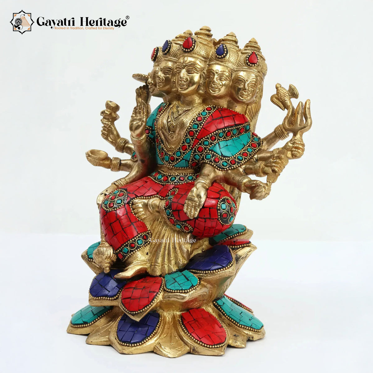 Brass Saraswati Statue – Divine Wisdom in Brass | Gayatri Heritage