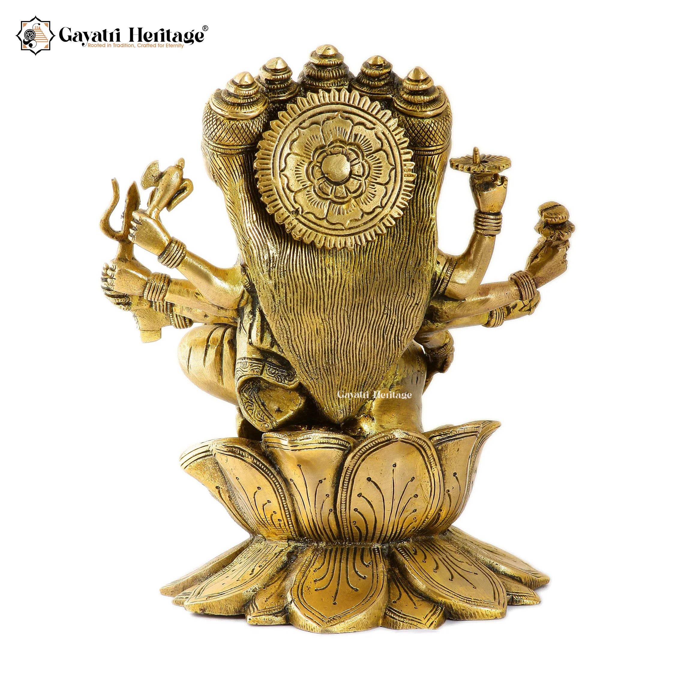 Brass Saraswati Statue – Symbol of Wisdom and Knowledge | Gayatri Heritage