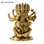Brass Saraswati Statue – Symbol of Wisdom and Knowledge | Gayatri Heritage