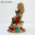 Brass Saraswati Statue – Divine Wisdom in Brass | Gayatri Heritage