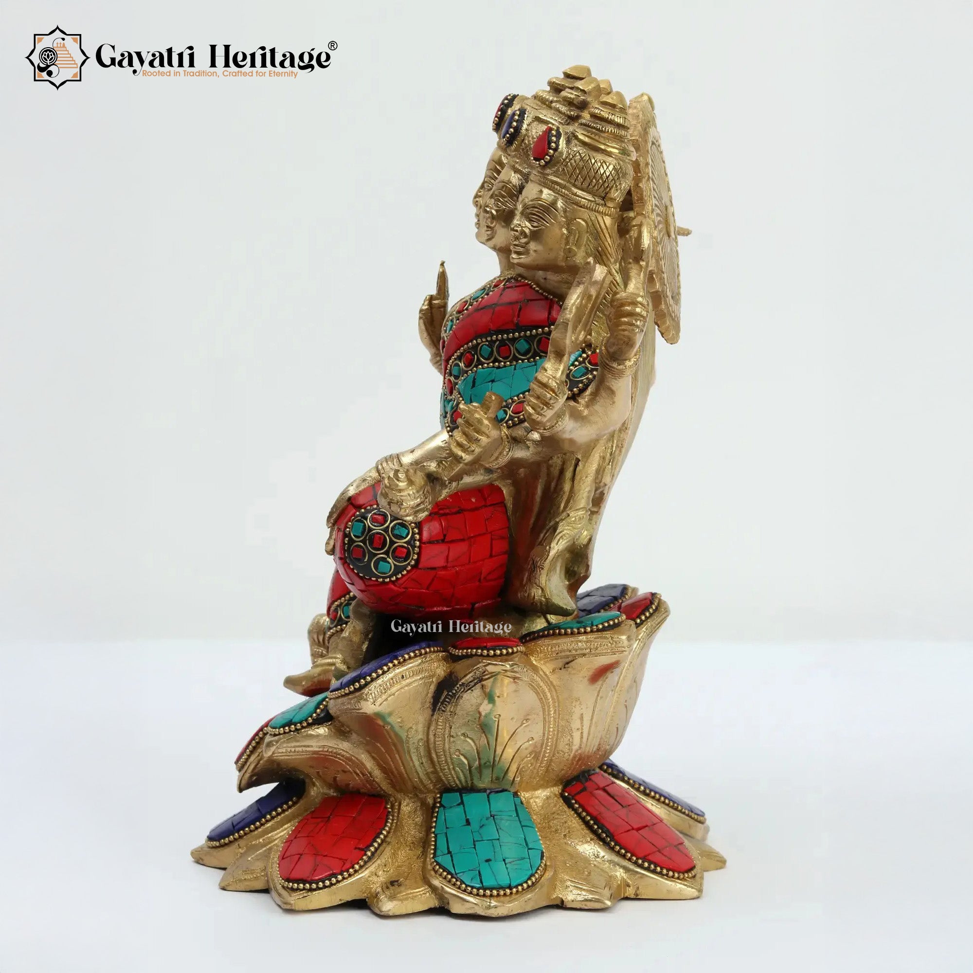 Brass Saraswati Statue – Divine Wisdom in Brass | Gayatri Heritage