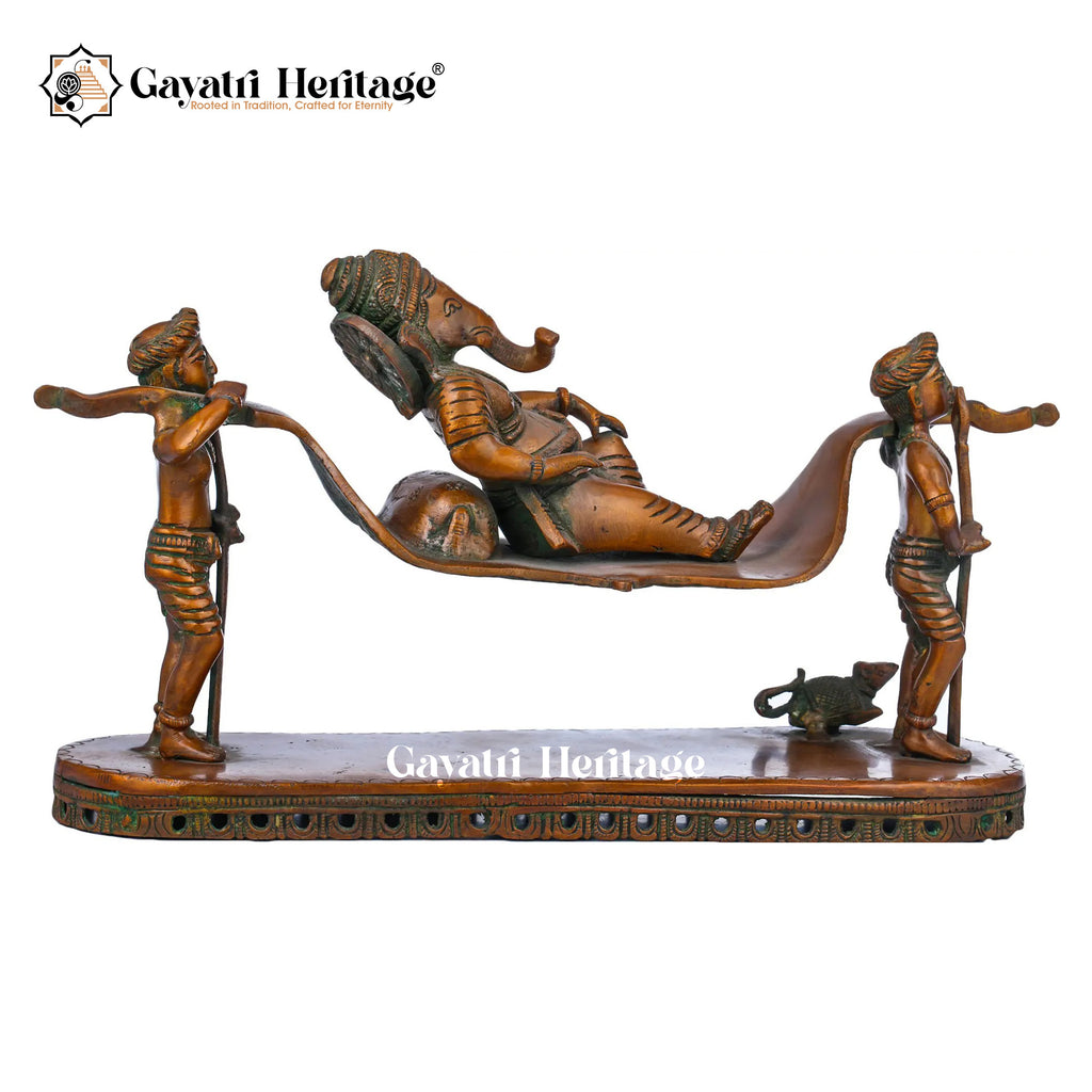 Brass Palki Ganesh – Traditional Ganesha Design | Gayatri Heritage