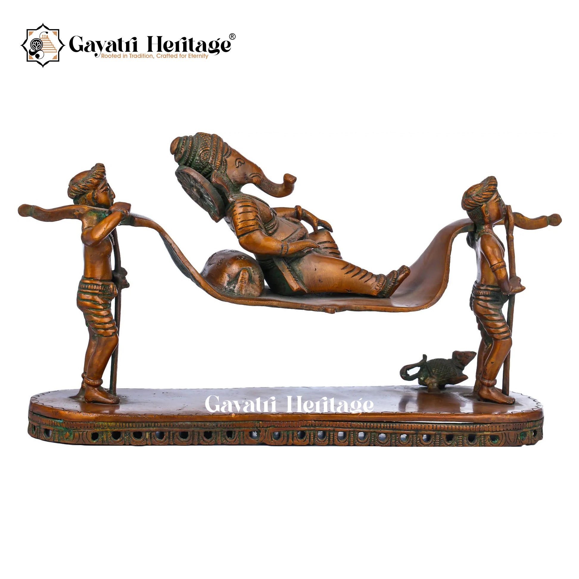 Brass Palki Ganesh – Traditional Ganesha Design | Gayatri Heritage