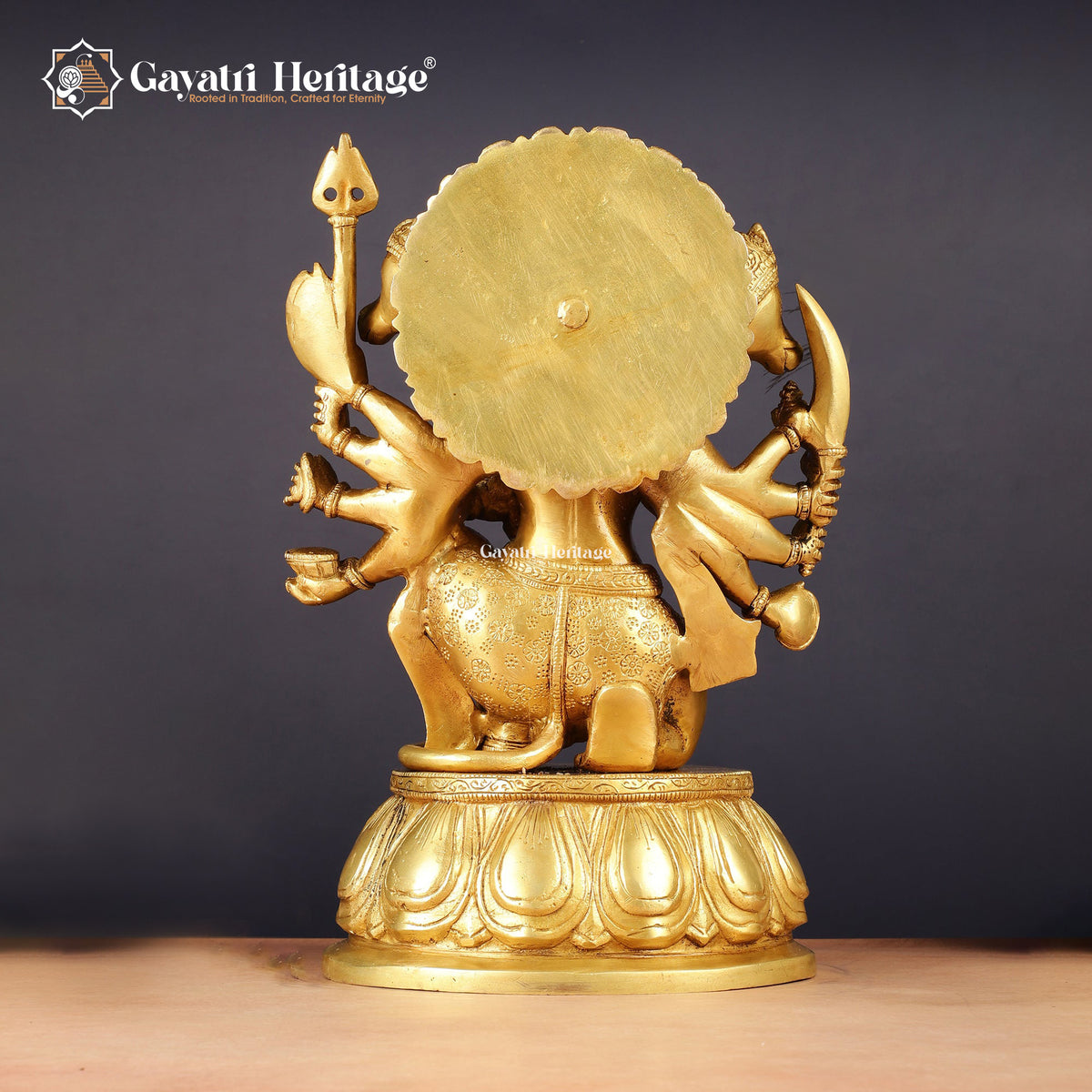 Brass Panchmukhi Hanuman Idol – Sacred Warrior God | Gayatri Heritage