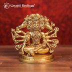 Brass Panchmukhi Hanuman Statue – Traditional Indian Art | Gayatri Heritage