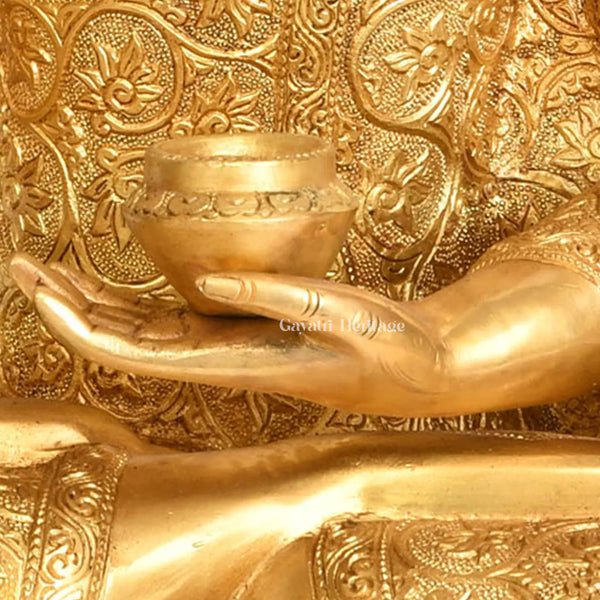 Brass Buddha Statue – Peace and Enlightenment | Gayatri Heritage